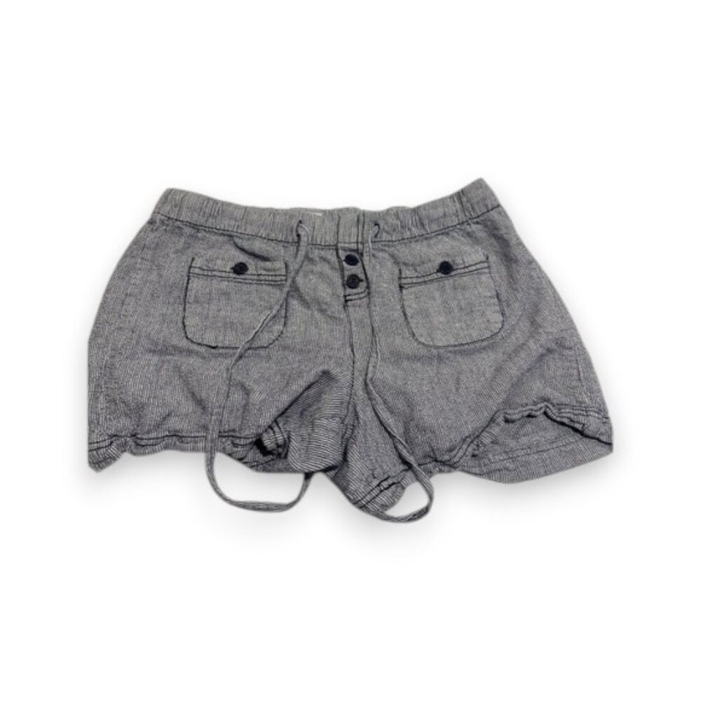 Style Me High Waist Blue Pinstripe Shorts